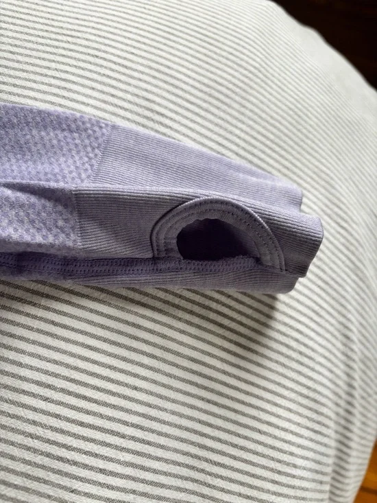 Gymshark Women's Seamless Long Sleeve Top - Lavender Purple - Picture 5 of 6